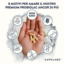 Carica l'immagine nel visualizzatore di Gallery, Fermenti Lattici Probiotici per Intestino 120 Miliardi UFC 30 Ceppi Batterici | Probiotici e Prebiotici con Lactobacillu