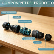 Carica l'immagine nel visualizzatore di Gallery, 4 Pezzi Connettori Elettrici per Cavi Esterni IP68,Scatola di Giunzione Impermeabile Ø5-12 mm,manicotto di collegamento 