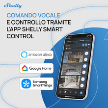 Carica l'immagine nel visualizzatore di Gallery, Shelly 1 Mini Gen4, Interruttore Relè Intelligente Wi-Fi, 1 Canale, 8A, Contatti Puliti, Domotica, Controllo Porta Garag