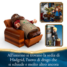 Carica l&#39;immagine nel visualizzatore di Gallery, LEGO Harry Potter La Capanna di Hagrid: una Visita Inattesa, Giochi per Bambine e Bambini da 8 Anni in su, Casa Giocattolo da Costruire con 7 Personaggi, Idea Regalo dal Wizarding World 76428