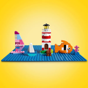 LEGO Classic Base Blu, Tavola per Costruzioni Quadrata con 32x32 Bottoncini, Piattaforma Classica per Mattoncini per Costruire ed Esporre i Modellini, Giochi per Bambini e Bambine da 4 Anni 11025