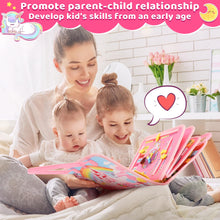 Carica l'immagine nel visualizzatore di Gallery, Gontence Busy Board per Bambini | Giochi Montessori per 2 3 4 5 Anni Tavola Sensoriali per Giocattoli attività Giocattolo Educativo per Apprendere Le Abilità di Base della Vita Unicorno, Rosa
