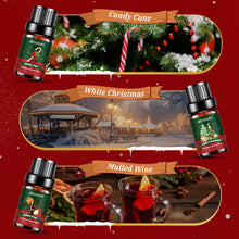 Carica l'immagine nel visualizzatore di Gallery, AESHORY Set di Oli Essenziali per Diffusori Natale 6 x 10ML, Olio Essenziale Naturali Profumate per Aromaterapia, Fabbricazione di Candele, Profumo Casa, Regali di Natale