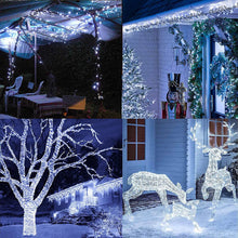 Carica l'immagine nel visualizzatore di Gallery, ODEETRONIC Catena Luminosa Solare, 20M 200 LED Natale Luce Stringa Solari Esterno 8 Modalità Impermeabile Luci Giardino 