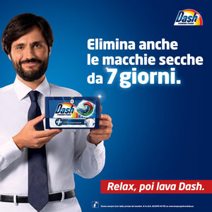 Dash Pods Detersivo Lavatrice In Capsule, 132 Lavaggi (3x44), Ambra, Rimuove Le Macchie, Dona Freschezza, Efficace Anche A Freddo E In Cicli Brevi