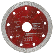 Carica l'immagine nel visualizzatore di Gallery, PRODIAMANT® Disco diamantato per piastrelle [115MMx22,23MM] – Disco da taglio per piastrelle, gres porcellanato, marmo e