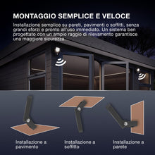 Carica l'immagine nel visualizzatore di Gallery, OSRAM ENDURA Flood Sensor proiettore da esterno 20W 3000K grigio IP65