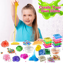 Carica l'immagine nel visualizzatore di Gallery, 24 Colori DIY Slime Kit Slime Making per Ragazze, Crystal Clear Slime