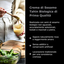 Carica l'immagine nel visualizzatore di Gallery, Sunita Tahina Crema di Sesamo - Salsa Tahini Ricca e Cremosa per Hummus e Salse -Crema di Semi di Sesamo Biologica - 340g