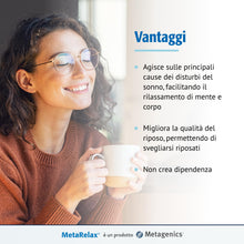 Carica l'immagine nel visualizzatore di Gallery, Metagenics MetaRelax Notte - Sonno e Relax - 30 Compresse