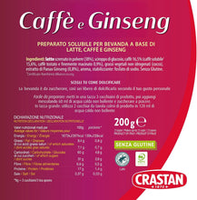 Carica l'immagine nel visualizzatore di Gallery, Crastan Ginseng e Caffe Preparato Solubile per Bevanda, 200g