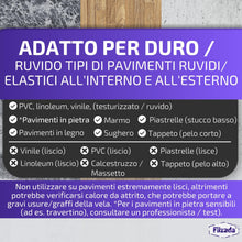 Carica l'immagine nel visualizzatore di Gallery, Filzada® 8x Piedini per Mobili Autoadesivi Teflon 70x19 mm - Scivoli PTFE