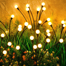 Carica l'immagine nel visualizzatore di Gallery, 4 Pezzi Luci Solari Esterno,10 LED Luci Solari Giardino Esterno,Lampade Solari Lucciole,Luce Solare Led Esterno per il Patio Giardino, Balcone - IP65 Impermeabile