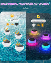 Carica l'immagine nel visualizzatore di Gallery, Luce per piscina solare – LED RGB con telecomando RF