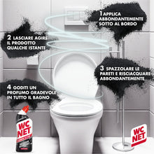 Carica l'immagine nel visualizzatore di Gallery, Wc Net – Carbon Active Anti-Odor, Detergente Liquido per WC con Carboni Attivi, Contrasta i Cattivi Odori del WC, 700ml 