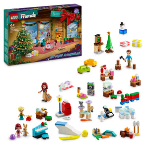 LEGO Friends Calendario dell'Avvento 2024, Giocattolo di Natale con 5 Mini Bamboline, 3 Animali e Accessori, Giochi Sociali per Bambini e Bambine da 6 Anni in su, Idea Regalo Divertente 42637