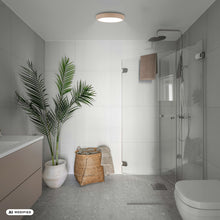 Carica l'immagine nel visualizzatore di Gallery, Briloner - Plafoniera LED IP44 Bianca Neutra Beige 27,5 cm