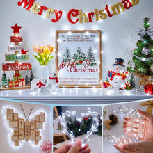Carica l'immagine nel visualizzatore di Gallery, Stringa Luci di Natale a Batteria, 5M 50 LED Lucine a Fili di Rame