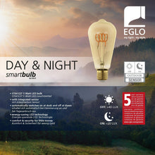 Carica l'immagine nel visualizzatore di Gallery, EGLO Lampadina LED E27 Tag &amp; Nacht, vintage ambra con sensore, luce