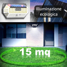 Carica l'immagine nel visualizzatore di Gallery, Faretto LED da Esterno Solare【148 LED】 3 Modalità, Luce Solare Led Esterno con Sensore di Movimento, Luci Lampada Solare