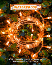 Carica l'immagine nel visualizzatore di Gallery, Stringa Luci LED a Batteria, 3M 30 Leds Timer Catena Luminosa, Arancione