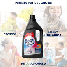 Carica l'immagine nel visualizzatore di Gallery, Deox Detersivo Lavatrice Liquido Colorati e Scuri, 144 Lavaggi, 1200 ml x 6