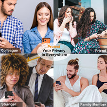 Carica l'immagine nel visualizzatore di Gallery, QHOHQ 3 Pezzi Pellicola Privacy per iPhone 17 Pro + 1 Set Protezione Fotocamera, 25°Anti-Spy Vetro Temperato, [12 Piedi 