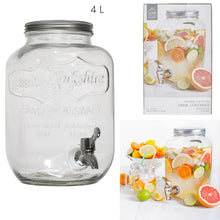 Carica l'immagine nel visualizzatore di Gallery, Saveur et Degustation KV7169 FONTAINE, bevanda in vetro, 4 l, trasparente, 15 x 15 x 25,5 cm