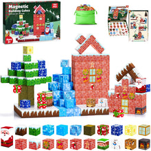 Carica l'immagine nel visualizzatore di Gallery, ECHOBUY Costruzioni Magnetiche Natale, 150 Pezzi Blocchi Magnetic per Bambini Giochi Cubi Magnetic Building Blocks dai 3+ Giocattoli Montessori STEM Regali di Natale