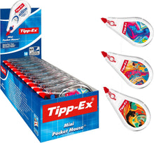 Carica l'immagine nel visualizzatore di Gallery, Tipp-Ex, Mini Pocket Mouse, Bianchetto a Nastro con Decorazioni Assortite ad Asciugatura Rapida, Correttori 6m x 5mm, BIC, 10 Unità