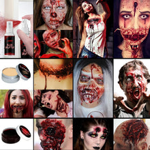 Carica l'immagine nel visualizzatore di Gallery, 8 pcs Kit per Trucchi Halloween Make Up, Finto Che Fa Cicatrice Artificiale