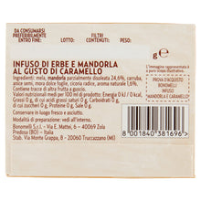 Carica l&#39;immagine nel visualizzatore di Gallery, Bonomelli Infusi Gustosi, Mandorla e Caramello, Confezione da 20 Filtri, Gusto Raffinato ed Equilibrato, da Gustare a Caldo o a Freddo (20g)