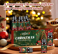 Carica l'immagine nel visualizzatore di Gallery, AESHORY Set di Oli Essenziali per Diffusori Natale 6 x 10ML, Olio Essenziale Naturali Profumate per Aromaterapia, Fabbricazione di Candele, Profumo Casa, Regali di Natale