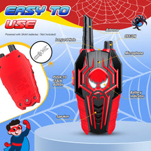 Carica l&#39;immagine nel visualizzatore di Gallery, Toyokid Walkie-Talkie Bambini, Giochi Bambini 3 4 5 6 7 8 9 10 Anni Spider Walkie Talkie Regalo Bambino 3-10 Anni Giochi da Esterno per Bambini Giocattoli Bambino 3-10 Anni Regalo Compleanno Bambini