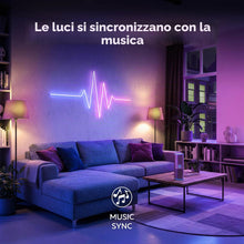 Carica l'immagine nel visualizzatore di Gallery, Calex Striscia LED Neon Flex Smart, 2m, RGBIC, WiFi App