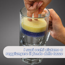 Carica l'immagine nel visualizzatore di Gallery, Scrub Daddy Scrub Mommy, Spugna Abrasiva Cucina su Due Lati, Alternativa Prodotti Cucina ai Panni Non Graffiati, Spugna Faccina Sorridente per Lavello, Bagno e Doccia, FlexTexture, Assortita, 2 pz