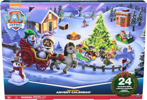 Paw Patrol, Calendario dell'Avvento 2022 con 24 sorprese, tra Cui Personaggi, Accessori e Giocattoli per Bambini dai 3 Anni in su, 6063791