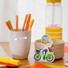 Carica l&#39;immagine nel visualizzatore di Gallery, 280 Etichette Adesive per Matite Scuola con Nome Personalizzabile - Etichette Adesive Personalizzate Colorate per Matite Penne Pennarelli Oggetti - Nomi Adesivi Personalizzati Bambini Impermeabili