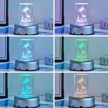 Carica l'immagine nel visualizzatore di Gallery, EUSTUMA Base rotante per display a LED, luce colorata, supporto illuminato, cambia colore, piccolo LED per arte in crist