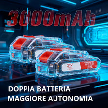 Carica l'immagine nel visualizzatore di Gallery, OUTIGO Decespugliatore a Batteria, Decespugliatore Elettrico a Batteria, dotato di 2 batterie e 4 lame, Tosaerba a batte
