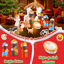 Carica l'immagine nel visualizzatore di Gallery, Geebiiny Calendario Avvento 2024, Presepe Bambini Calendario Avvento per Bambini Calendario di Avvento Presepe Accessori Calendario dell Avvento Regalo di Natale Calendario Avvento Bambino Bambina