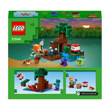 Carica l&#39;immagine nel visualizzatore di Gallery, LEGO Minecraft Avventura nella Palude, Modellino da Costruire con Personaggi di Alex e Zombie nel Bioma, Giochi per Bambini, Idee Regalo Compleanno 21240