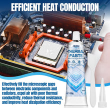 Carica l'immagine nel visualizzatore di Gallery, AllisWay Pasta Termica, Pasta Termica CPU, Thermal Paste, Dissipazione del Calore Altamente Efficiente per Computer, Frigoriferi e Altri Componenti Elettronici 100 g, Bianco