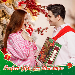 HappyGoLucky Calendario Avvento 2024 Adulti, Puzzle Adulti 1000 Pezzi Regali Natale Uomo Donna e Bambini Calendario dell Avvento Uomo Donna Coppia Regali Ragazza Ragazzo Amica Idee Regalo di Coppia