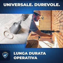 Carica l'immagine nel visualizzatore di Gallery, S&amp;R Fresa Sega a Tazza Carotatrice Muro Cemento Ø68x60mm SDS-Plus