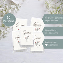 Carica l'immagine nel visualizzatore di Gallery, Semi di Fiori "Grazie" | Idee Regalo e Pensierino Originale | Piccolo Regalo per Colleghi, Maestre e Ospiti | Bomboniere