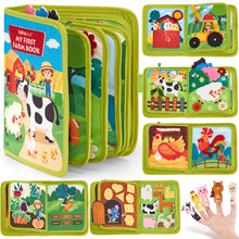 Carica l'immagine nel visualizzatore di Gallery, hahaland Busy Board Libro Montessori Interattivo 1 Anno - Busy Book Sensoriale Educativo Giochi Montessori 1 2 3 Anni - Pannello di Feltro attività Valigetta Montessori Regalo Bambino