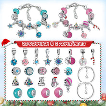 Carica l'immagine nel visualizzatore di Gallery, KAZATE Calendario Dell'Avvento Gioielli 2024 Ragazza Bracciale Kit, Donna Calendario Avvento Regali a Sorpresa, Natalizi Natale Conto Alla Rovescia 24 Charm Accessori diy Ciondoli
