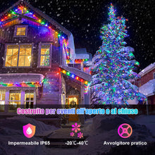Carica l'immagine nel visualizzatore di Gallery, 20M RGB Smart IC Luci di Natale LED, Tubo Luminoso Led Esterno