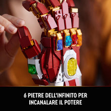 Carica l&#39;immagine nel visualizzatore di Gallery, LEGO Marvel Guanto dell&#39;Infinito di Iron Man, Idea Regalo per Adulti, Uomo o Donna Fan dei Supereroi, Modellino da Costruire con Gemme dell&#39;Infinito, Set Film Avengers: Endgame 76223